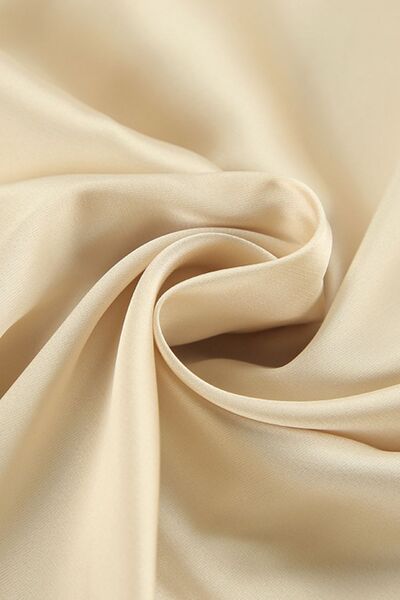 Button Down Long Sleeve Satin Shirt - Velora Luxury Fashion