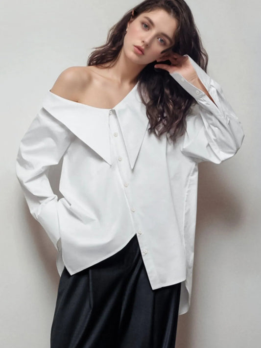 Button Up Long Sleeve Shirt - Velora Luxury Fashion