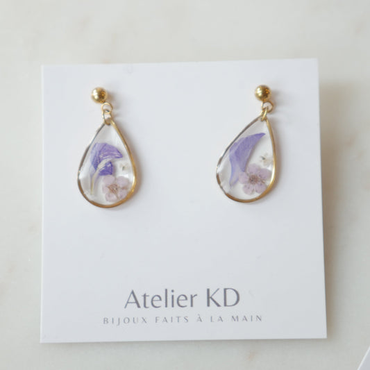 Boucles d'oreilles Léa - goutes (moyen 15mm) - Velora