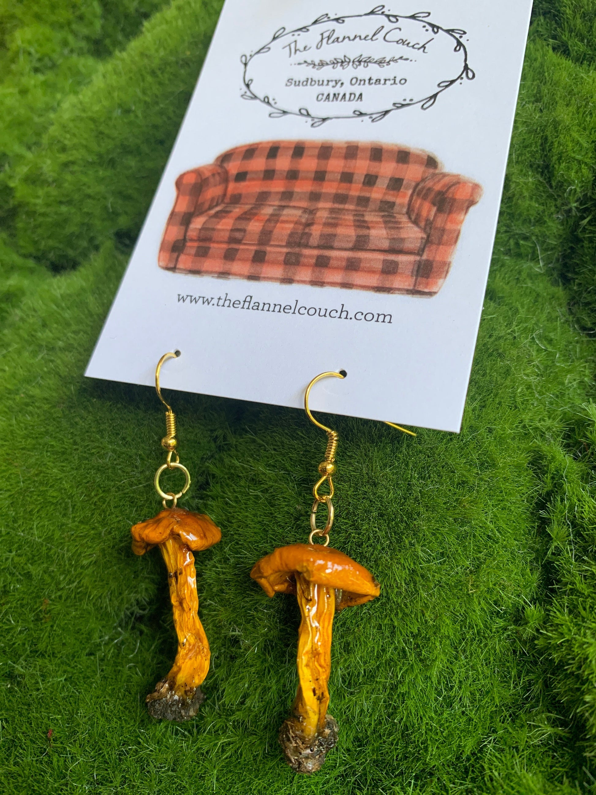 Wild Ontario Mushrooms Earrings www.Shopthatapp.com