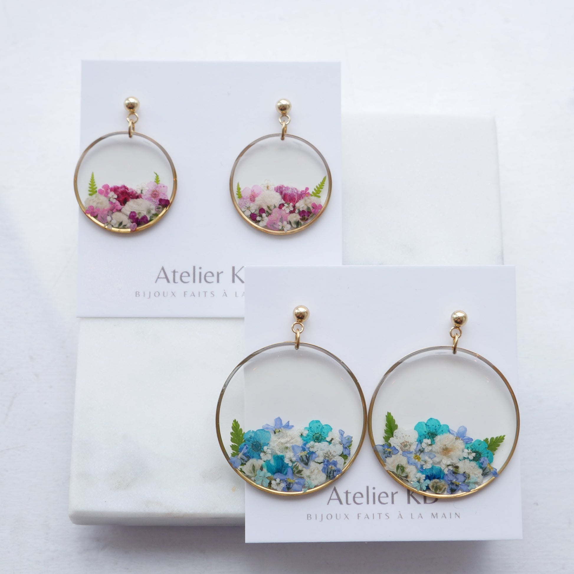 Boucles d’oreilles bouquet - rond - Velora