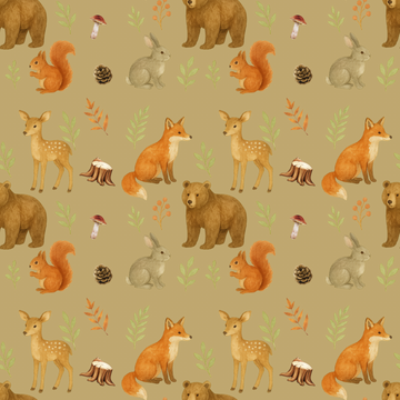 Couverture minky copain des bois 🦊 moyenne