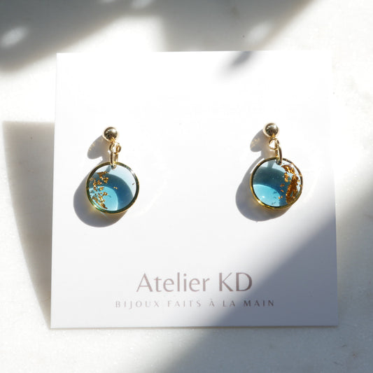 Boucles d'oreilles Céleste - rond (mini) - Velora