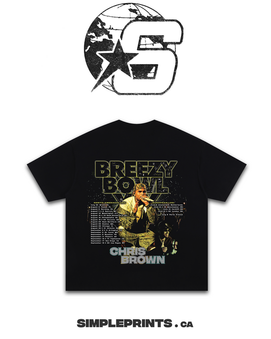 CHRIS BROWN BREEZY BOWL Graphic T-Shirt - Velora Luxury Fashion