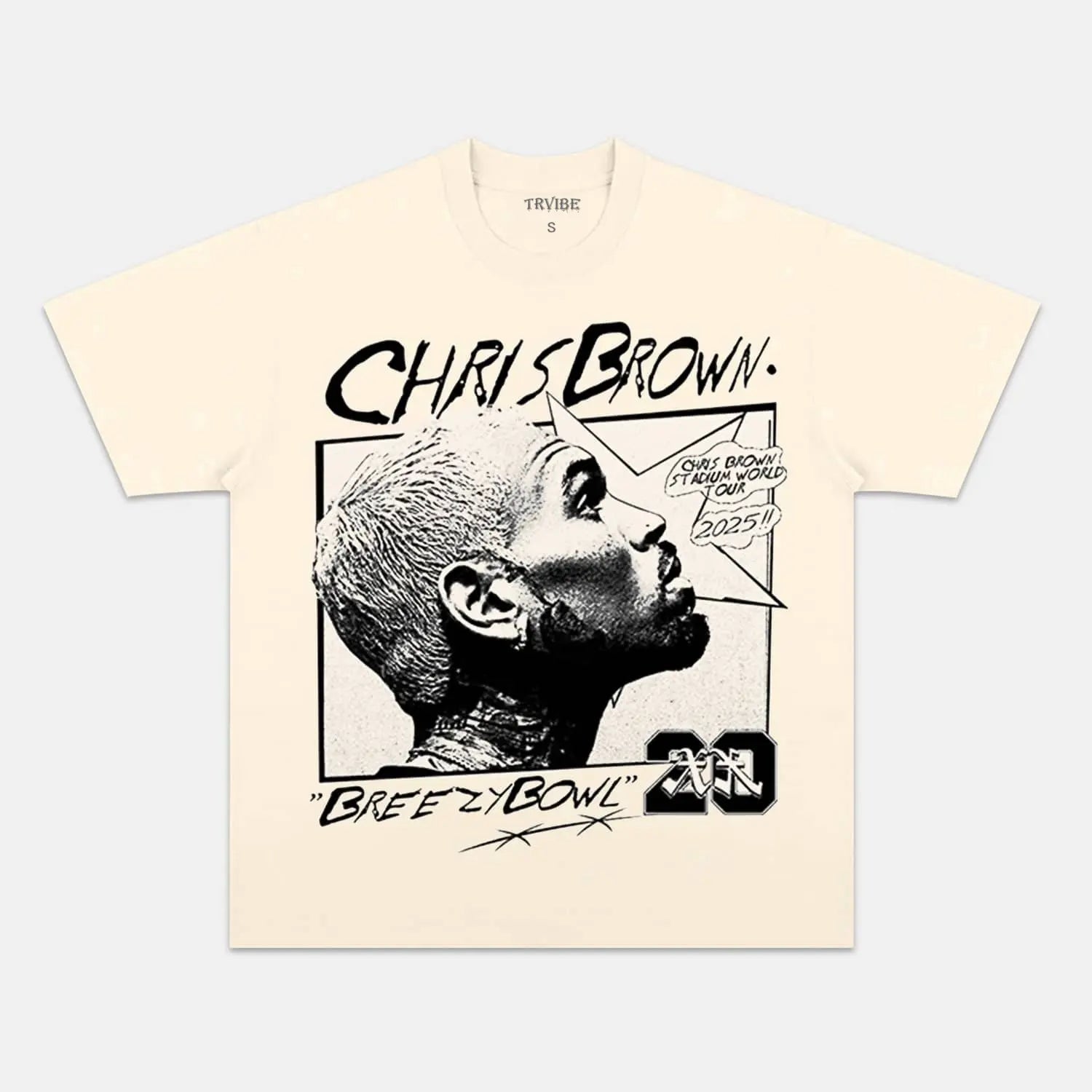 Chris Brown: Breezy Bowl Tour Tee V6 - Velora