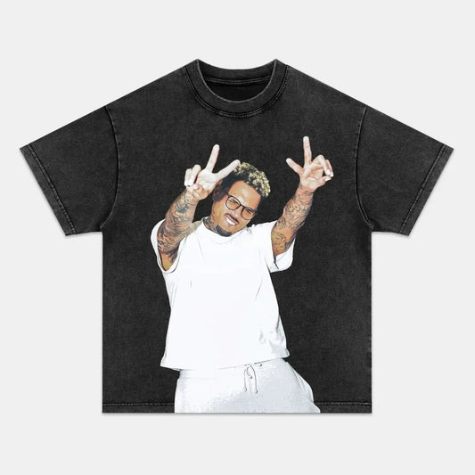 Chris Brown: Music Icon Tee V14 - Velora