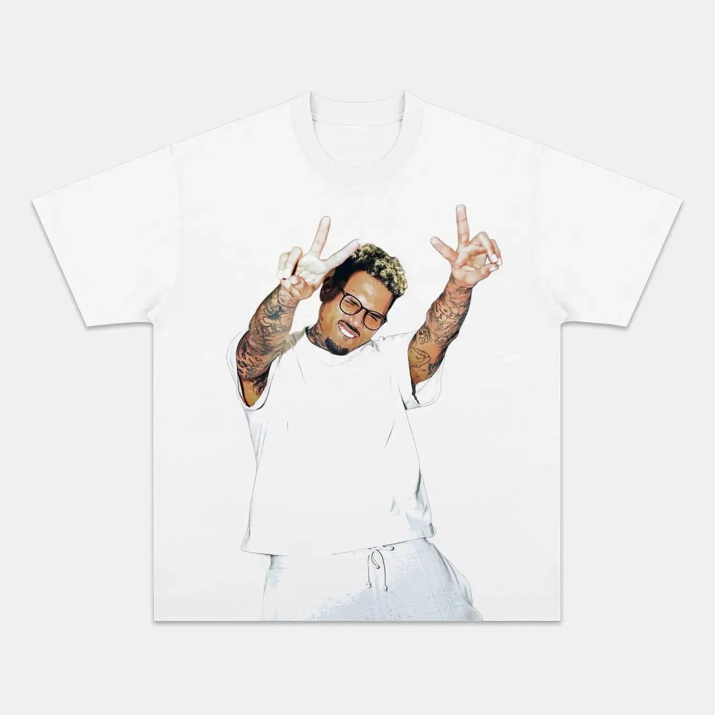 Chris Brown: Music Icon Tee V14 - Velora