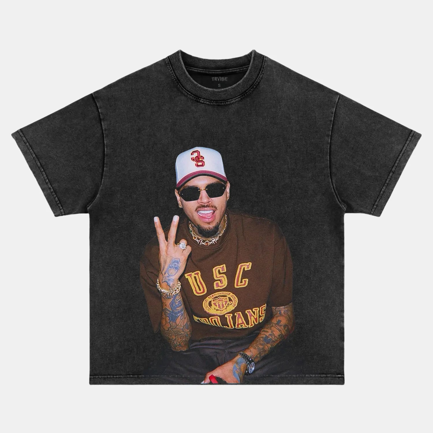 Chris Brown: Music Icon Tee V3 - Velora