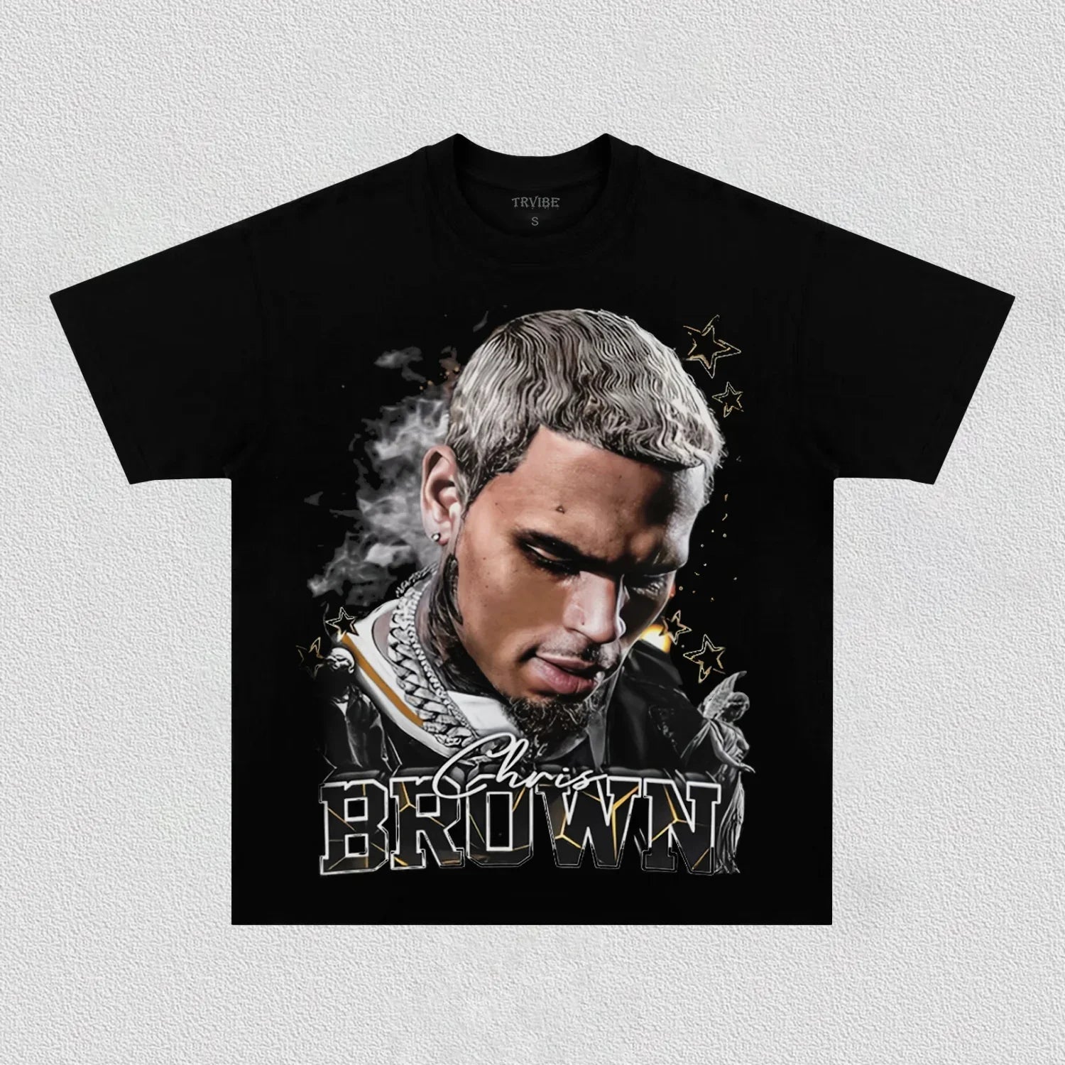 Chris Brown: Music Icon Tee V7 - Velora