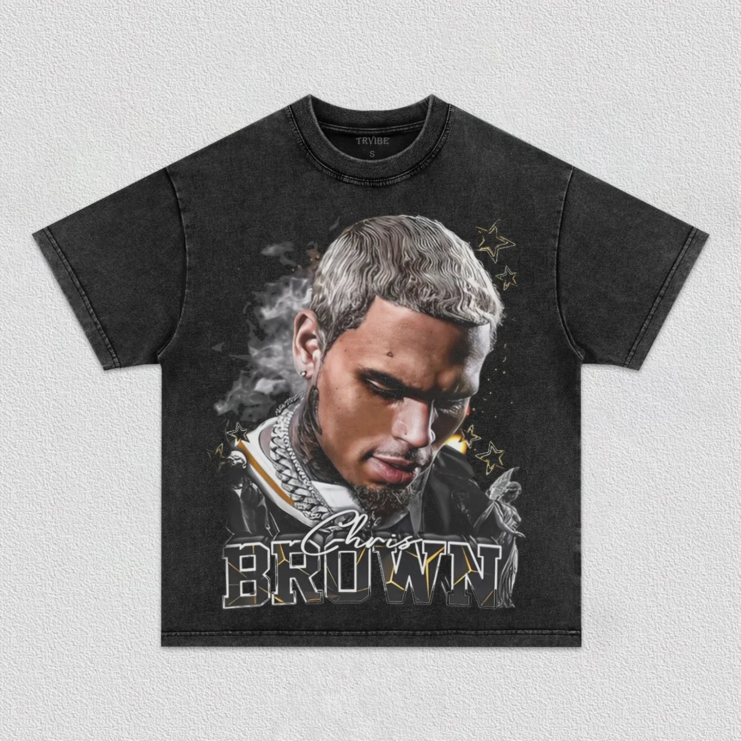 Chris Brown: Music Icon Tee V7 - Velora