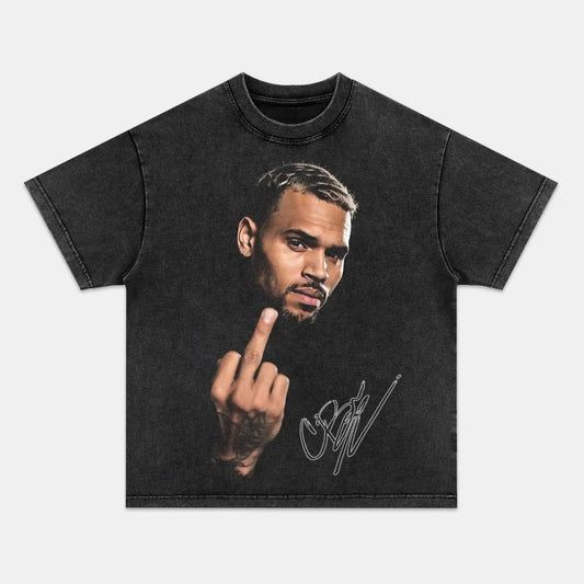 Chris Brown: Music icon Tee V6 - Velora
