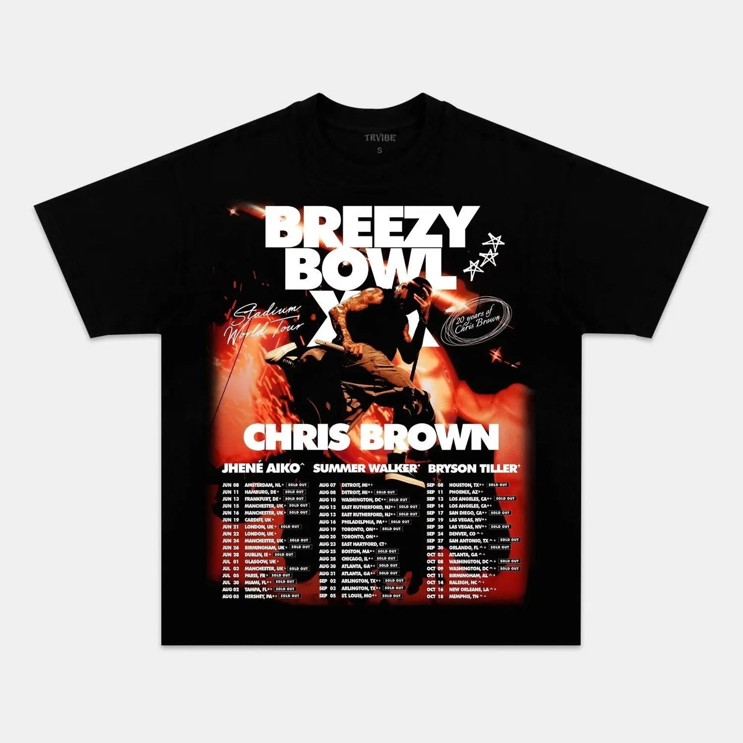 Chris Brown: Breezy Bowl Tour Tee V2 - Velora