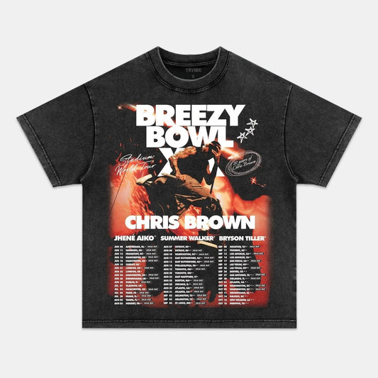 Chris Brown: Breezy Bowl Tour Tee V2 - Velora