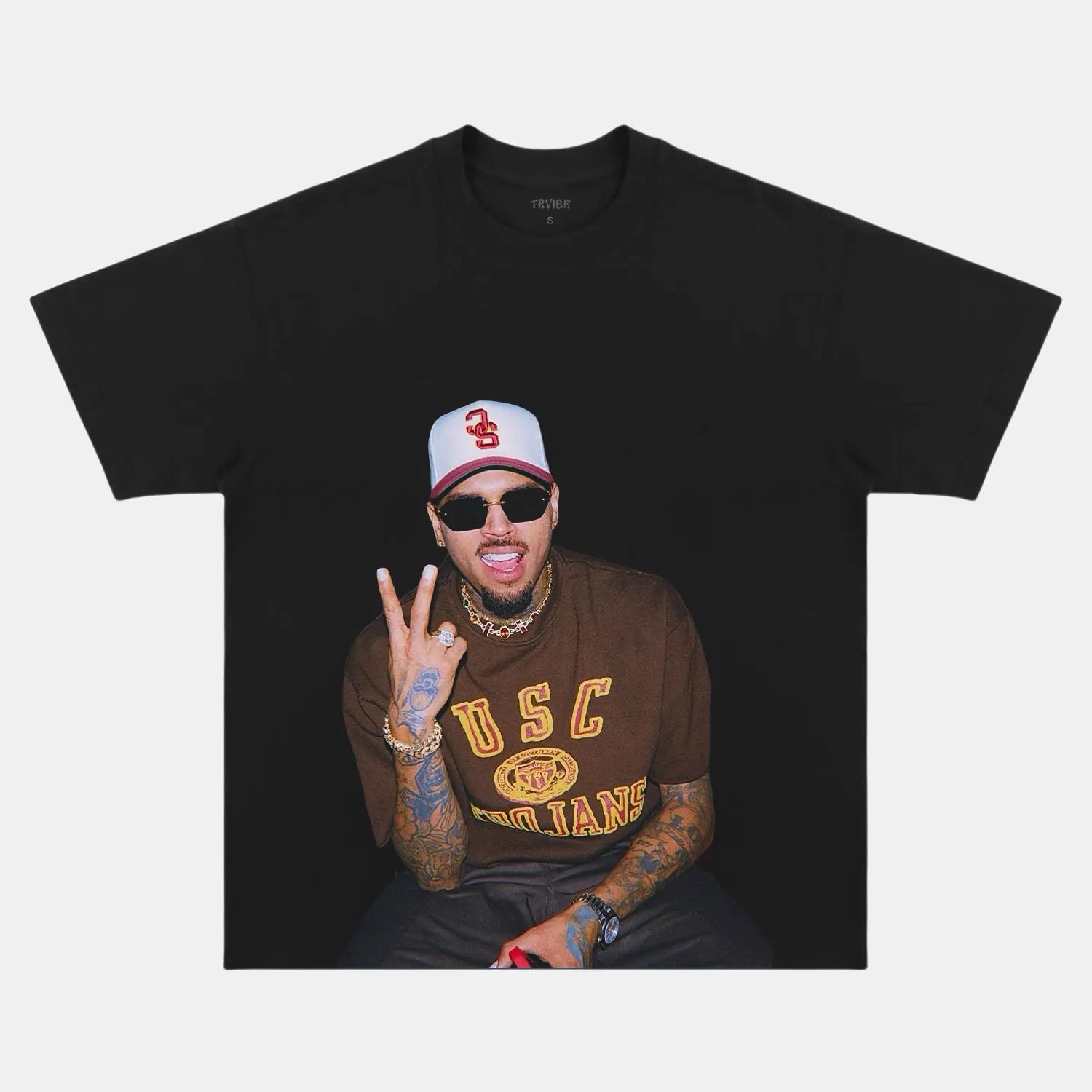 Chris Brown: Music Icon Tee V17 - Velora