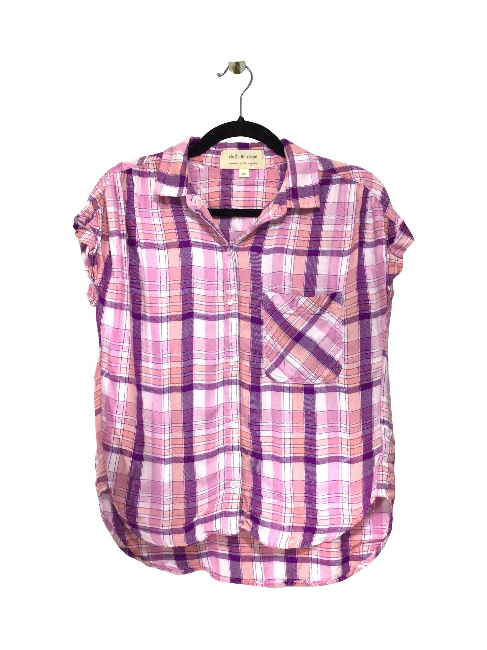 CLOTH & STONE Regular fit Button-down Top in Pink - XS - Velora