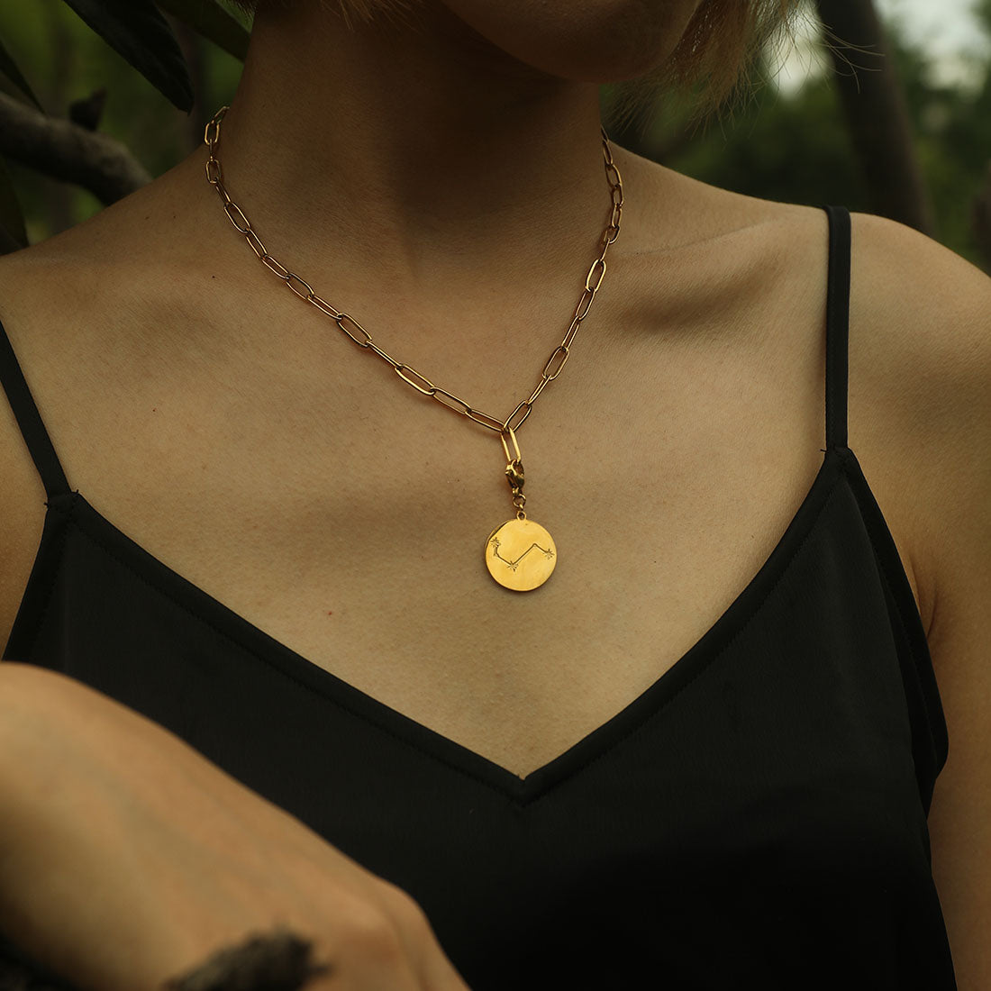 ZODIAC CONSTELLATION Double Sided Charm - Velora