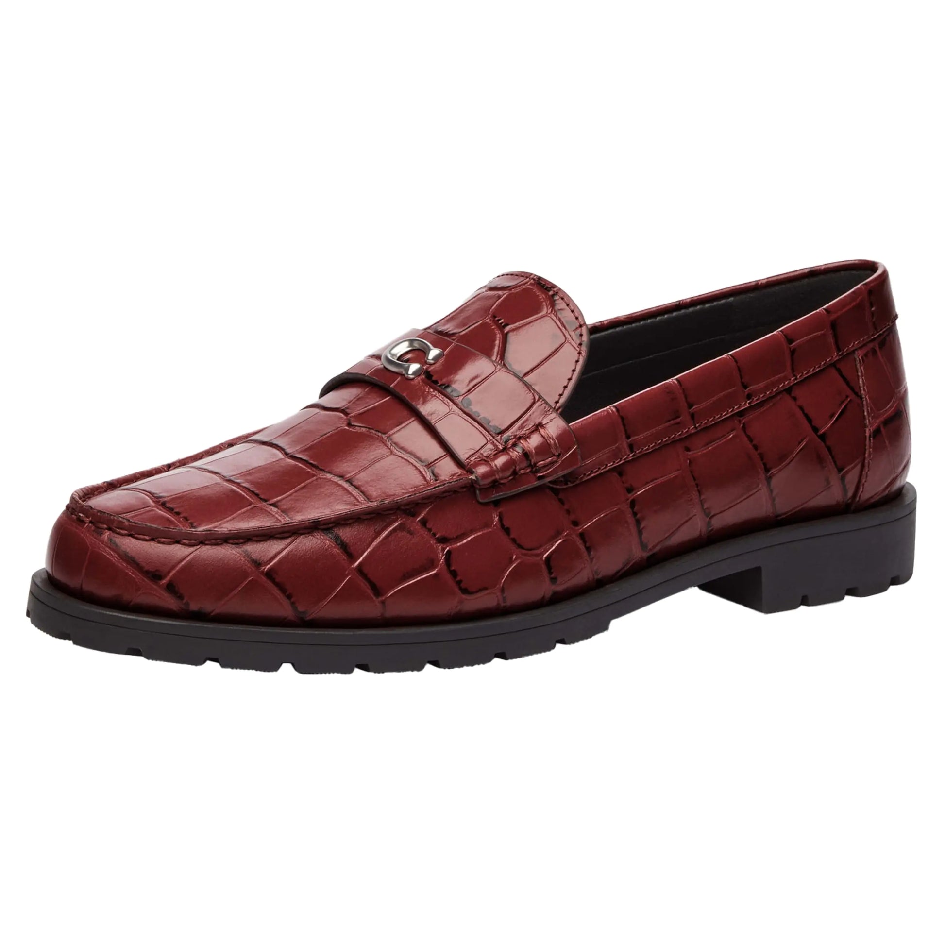 COACH Womens Jocelyn Loafer Dark Ruby 7 - Velora Luxury Fashion