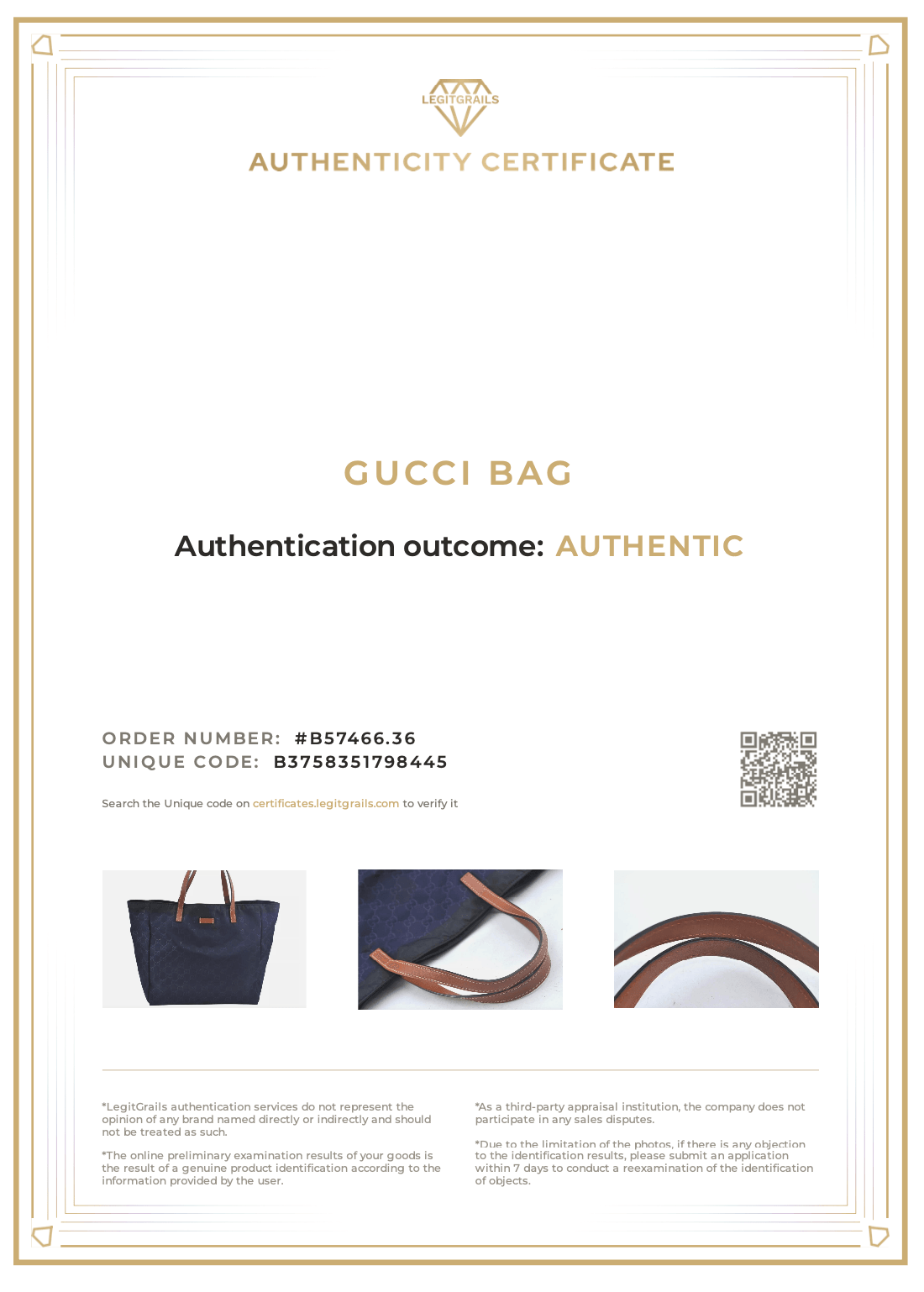 GUCCI Vintage Hand Tote Bag GG Nylon Leather Navy Blue L0937 - Velora