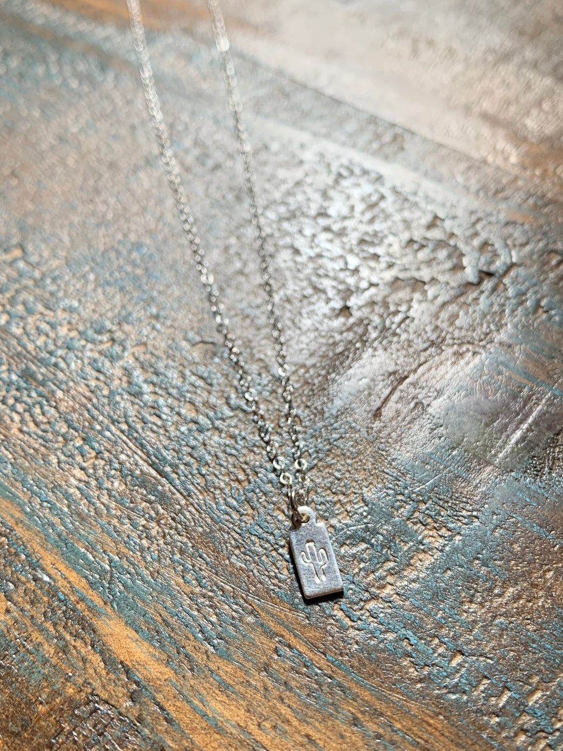 Cactus Tag Necklace - Velora Luxury Fashion