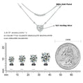 Capture Her Heart With Dazzling Brilliance: 1Ct Moissanite Heart Necklace - Velora Luxury Fashion