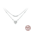 Capture Her Heart With Dazzling Brilliance: 1Ct Moissanite Heart Necklace - Velora Luxury Fashion