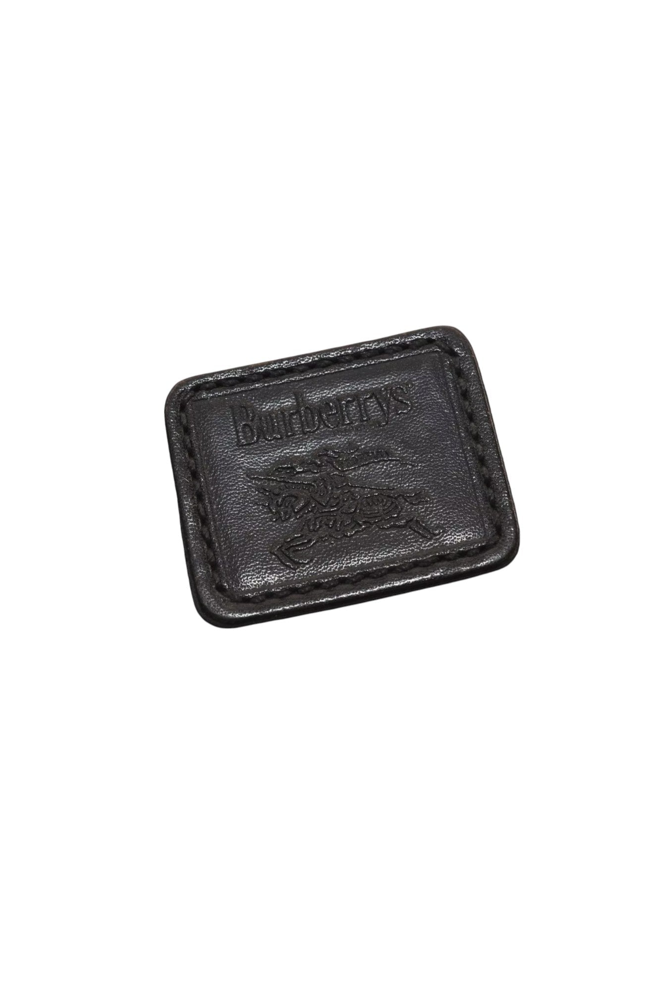 Authentic Burberrys Vintage Leather Clutch Hand Bag Purse Black 6538L - Velora