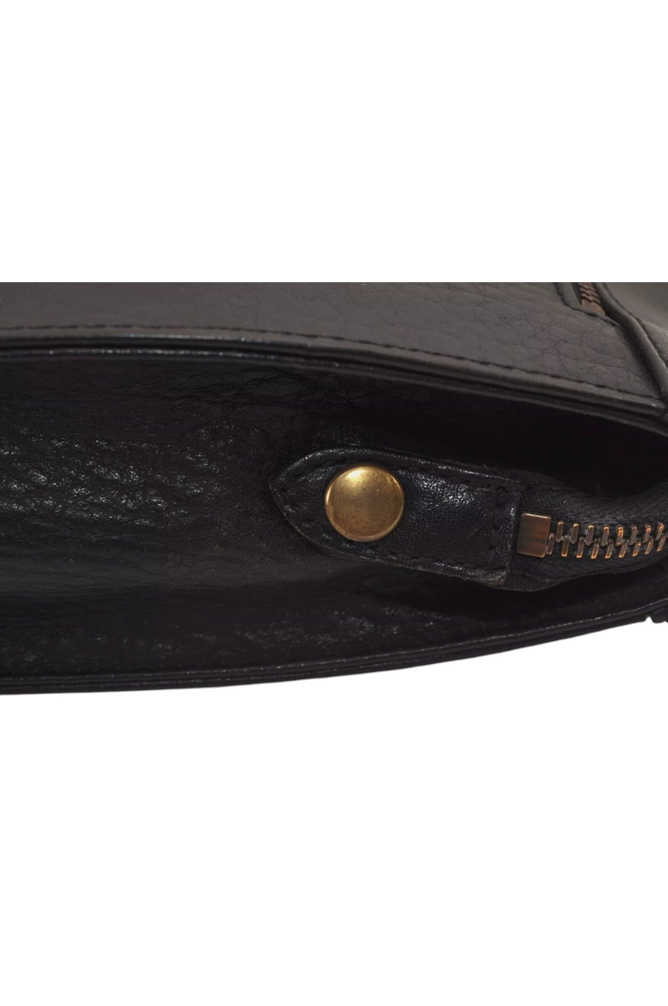Authentic Burberrys Vintage Leather Clutch Hand Bag Purse Black 6538L - Velora
