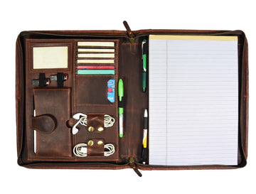 Caraquet Leather Travel Organizer -  Walnut Brown - Velora Luxury Fashion