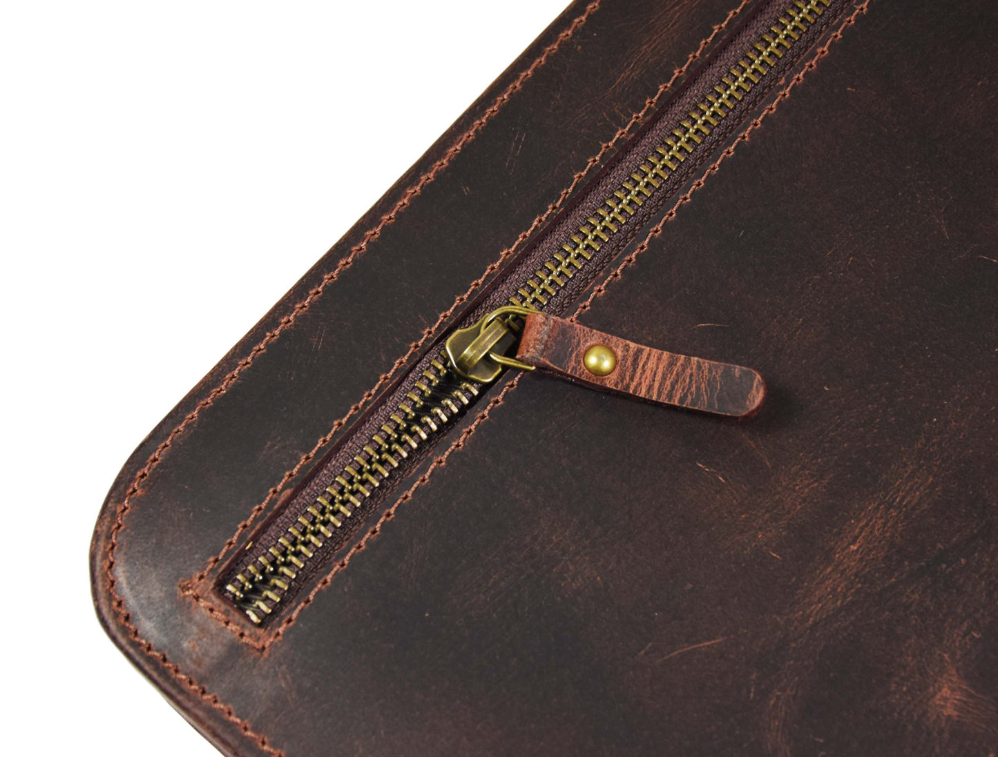 Caraquet Leather Travel Organizer -  Walnut Brown - Velora Luxury Fashion