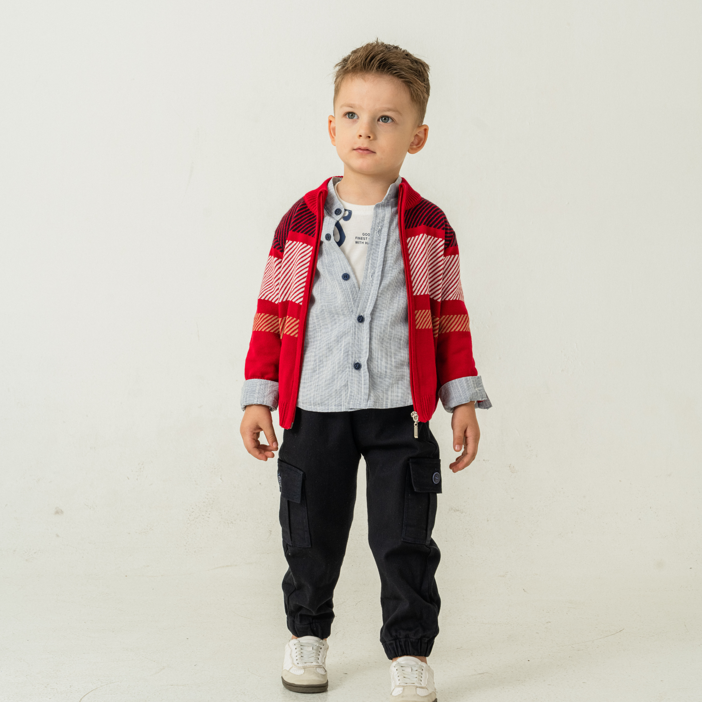 Cargo Style 4PC Sweater Set - Velora Luxury Fashion