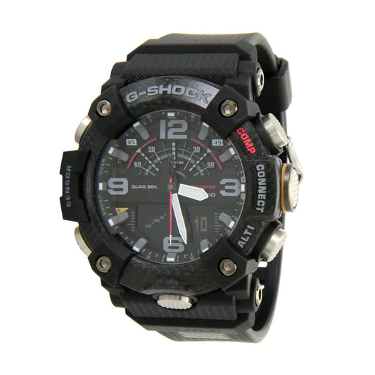 Casio Mens G-Shock Master of G Mudmaster Carbon Core Guard Quad Sensor Connected Grey Resin Watch GGB100-1A - Velora Luxury Fashion