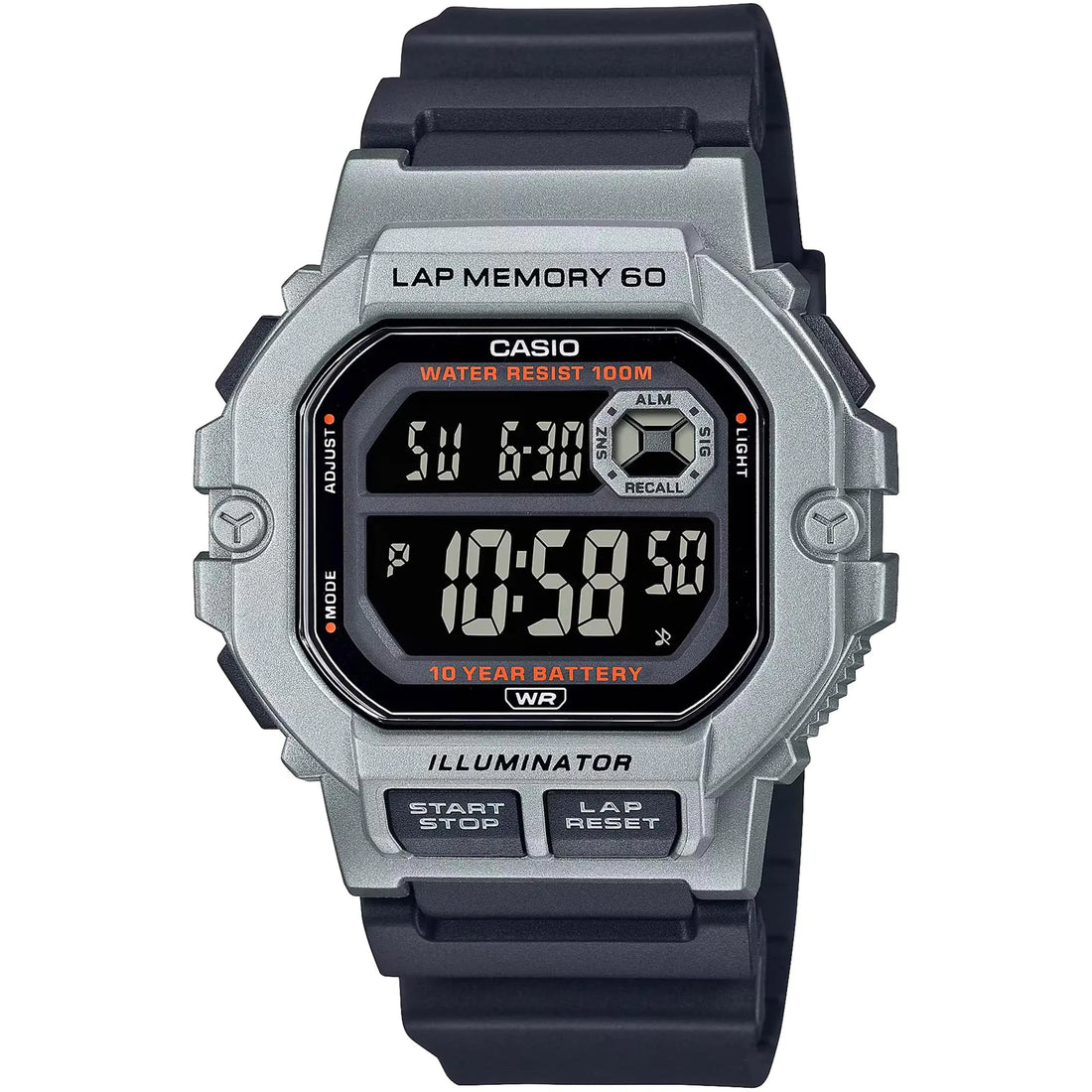 Casio W800HG Series | Men’s Digital Watch | Black/Black | 100M WR | Multi Function Alarm | 100 SEC Stopwatch | Auto Calendar | Countdown Timer | LED Light | Dual Time| 10 Year Battery - Velora Luxury Fashion
