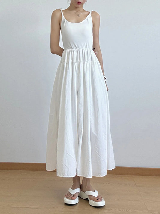 Casual Scoop Neck Cami Dress - Velora Luxury Fashion