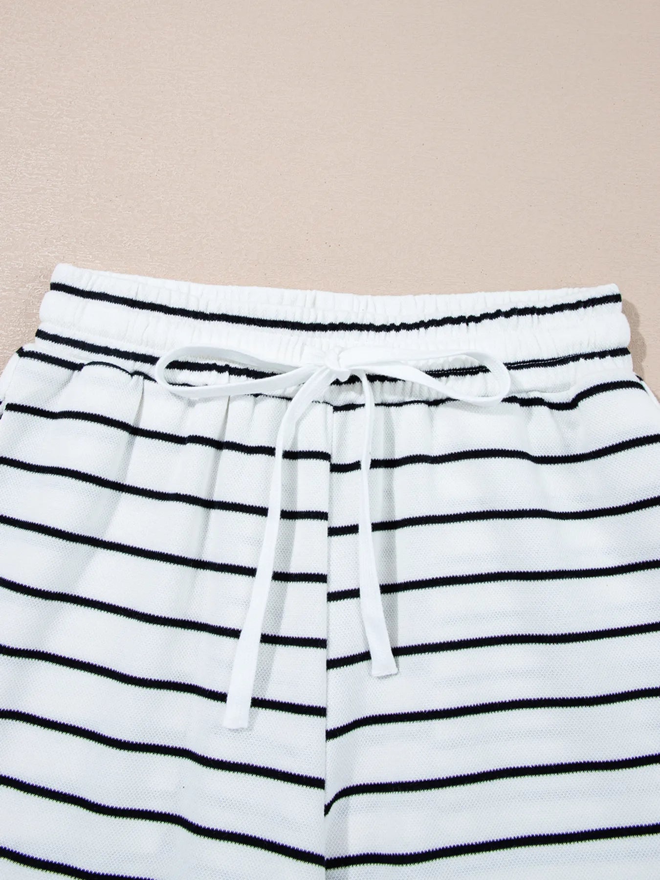 Casual Striped Tank and Wide Leg Pants 2pcs Set - Velora Luxury Fashion