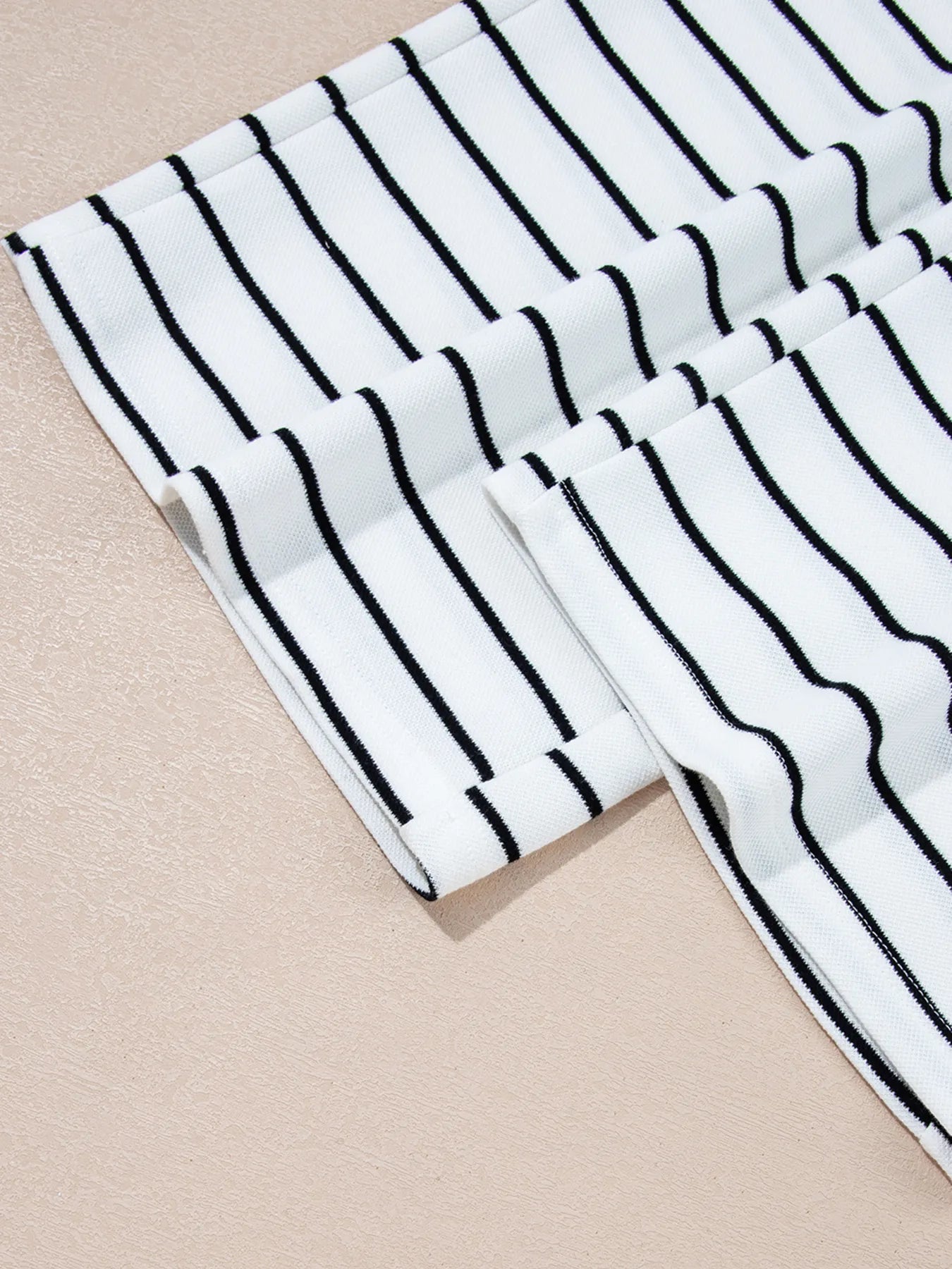 Casual Striped Tank and Wide Leg Pants 2pcs Set - Velora Luxury Fashion