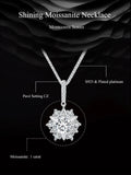 Celestial Sparkle 1ct Moissanite Sterling Silver Star Pendant Necklace - Velora Luxury Fashion