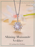 Celestial Sparkle 1ct Moissanite Sterling Silver Star Pendant Necklace - Velora Luxury Fashion