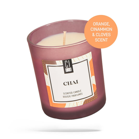 Chai Soy Wax Candle - Orange, Cinnamon and Cloves - 8 oz - Velora Luxury Fashion