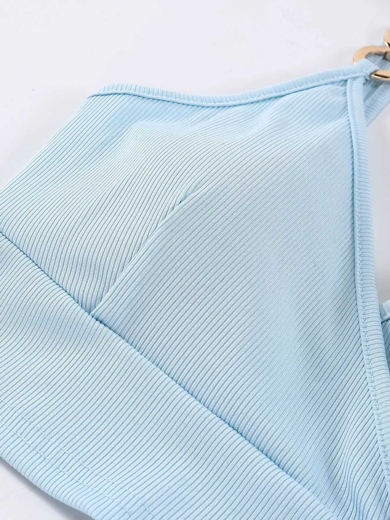 Chain Strap Ribbed Cami Top - Velora Luxury Fashion