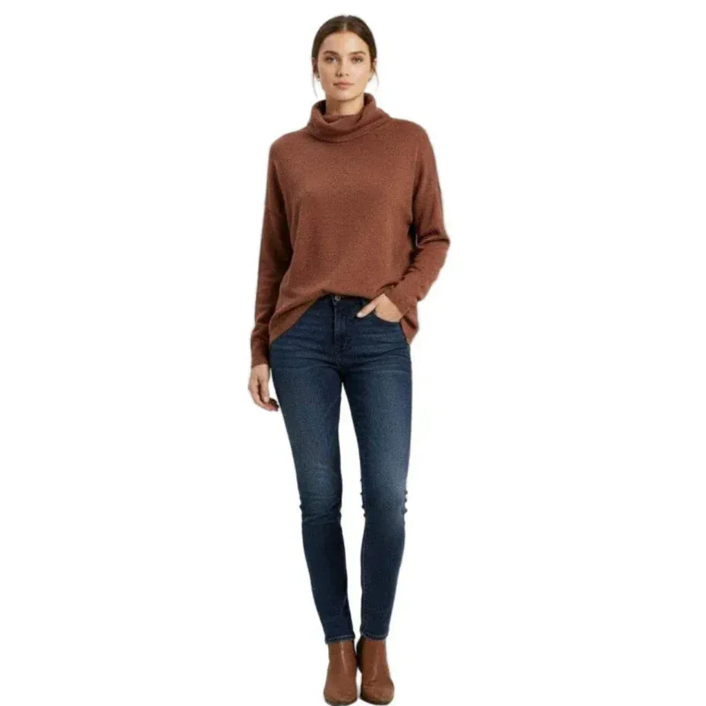 Chandail col roulé femme