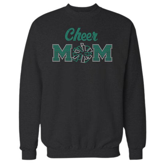 Cheer Mom Rhinestone Shirt – Cheerleader Mom Sparkle Bling Tee | Blingdazzel