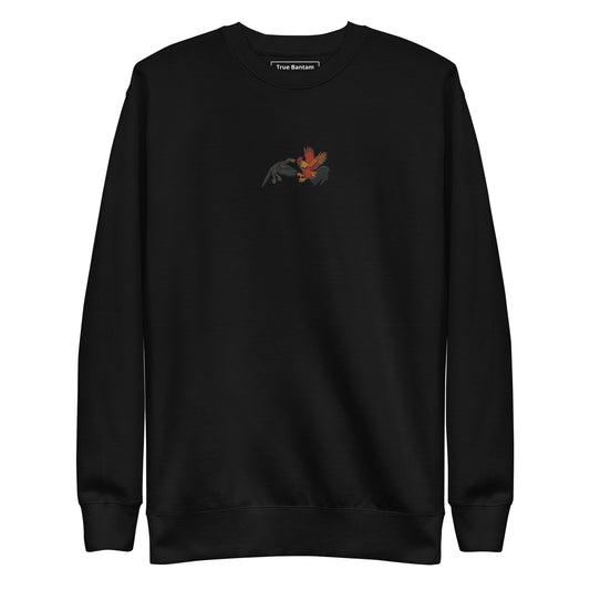 Chickasaurous Battle Unisex Premium Sweatshirt - Velora Luxury Fashion