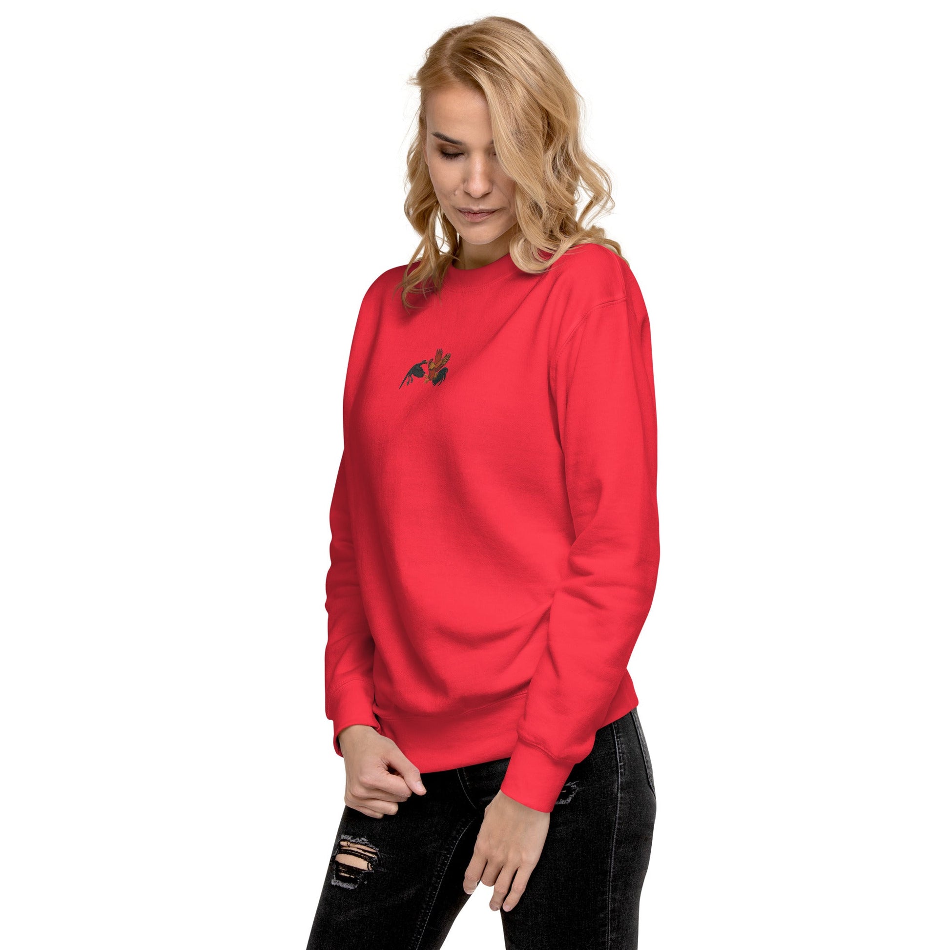 Chickasaurous Battle Unisex Premium Sweatshirt - Velora Luxury Fashion