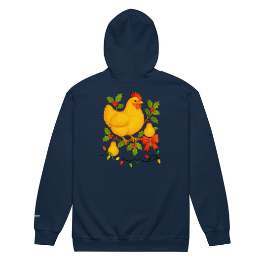 Chickmas Pear Tree Unisex heavy blend zip hoodie - Velora Luxury Fashion