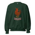 Chickmas Rudolph the Rhode Island Red Rooster (words) Unisex Sweatshirt - Velora Luxury Fashion