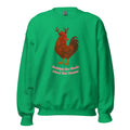 Chickmas Rudolph the Rhode Island Red Rooster (words) Unisex Sweatshirt - Velora Luxury Fashion