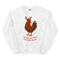 Chickmas Rudolph the Rhode Island Red Rooster (words) Unisex Sweatshirt - Velora Luxury Fashion