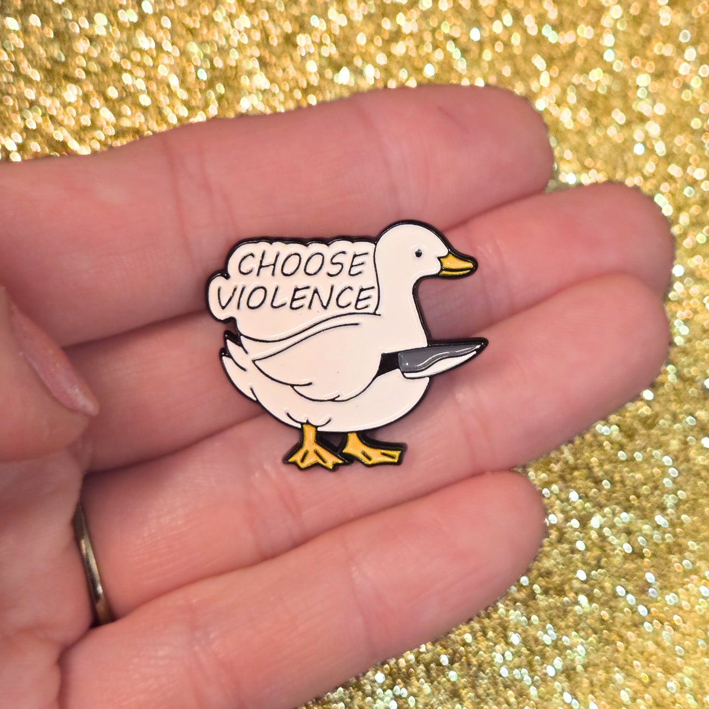 Choose Violence Goose | Collectible Pin - Velora