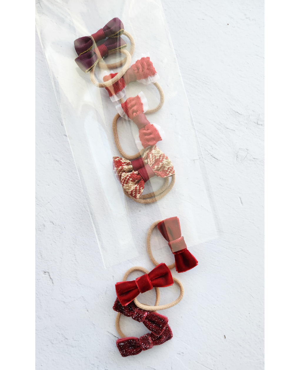 Christmas Pigtail Elastics - Velora Luxury Fashion
