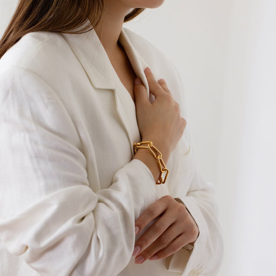 Chunky Organic Bracelet Chain - Velora Luxury Fashion